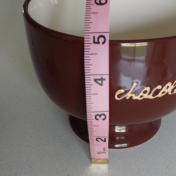 Harbor East Oversized "Let Us Entertain You" Embossed Chocolate Mug/Candy Bowl - Picture 9 of 10